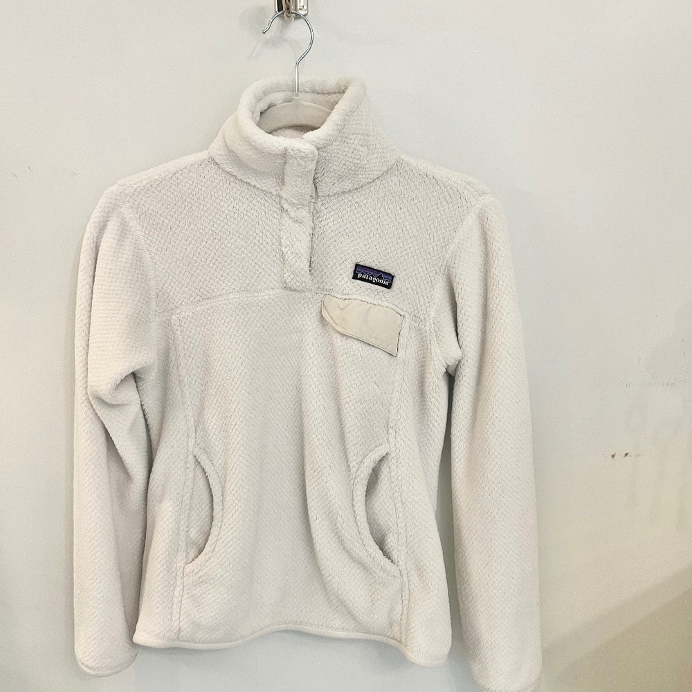 Patagonia Re-Tool Snap T Pullover Women's XS White Outdoor Casual Comfort